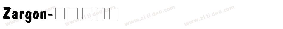 Zargon字体转换