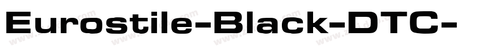 Eurostile-Black-DTC字体转换