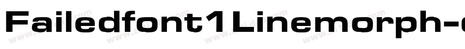 Failedfont1Linemorph-qoBq字体转换