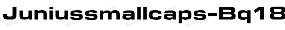 Juniussmallcaps-Bq18字体转换
