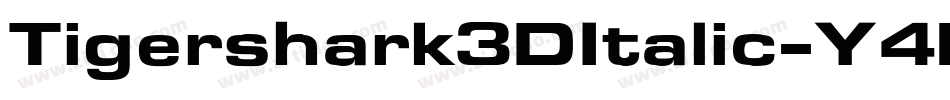 Tigershark3DItalic-Y4Bq字体转换