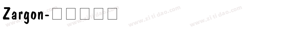 Zargon字体转换
