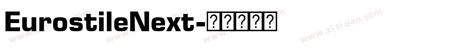 EurostileNext字体转换