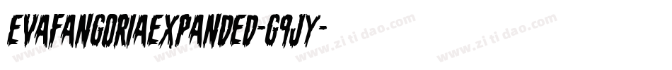 EvaFangoriaExpanded-G9jy字体转换 EvaFangoriaExpanded-G9jy字体转换