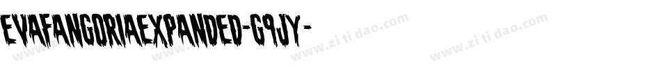 EvaFangoriaExpanded-G9jy字体转换 EvaFangoriaExpanded-G9jy字体转换