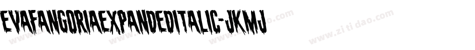 EvaFangoriaExpandedItalic-jKMj字体转换 EvaFangoriaExpandedItalic-jKMj字体转换
