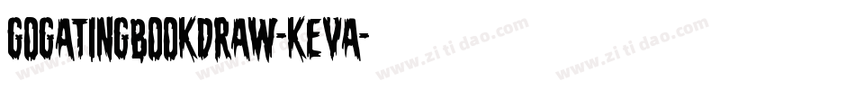 GogatingBookDraw-KEvA字体转换