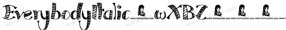 EverybodyItalic-wXBZ字体转换