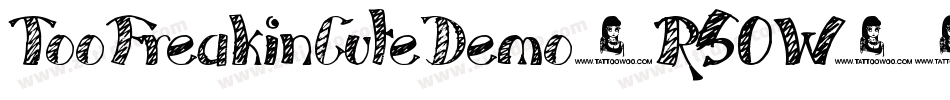 TooFreakinCuteDemo-R5OW字体转换