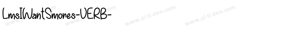 LmsIWantSmores-VERB字体转换
