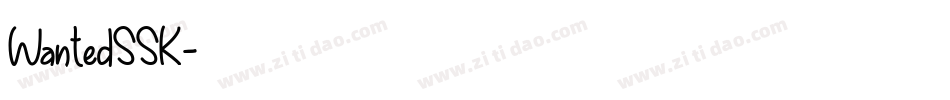 WantedSSK字体转换