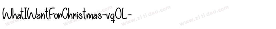 WhatIWantForChristmas-vqOL字体转换