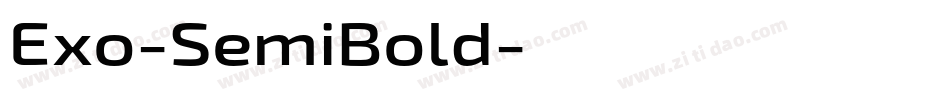 Exo-SemiBold字体转换