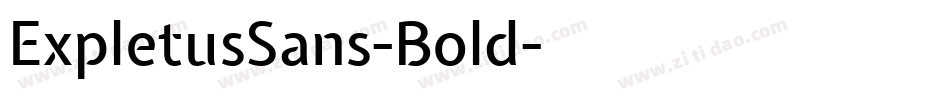 ExpletusSans-Bold字体转换