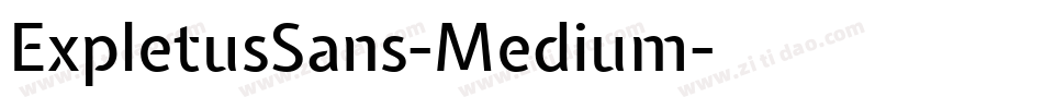 ExpletusSans-Medium字体转换