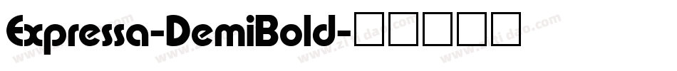 Expressa-DemiBold字体转换