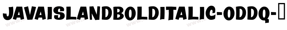 JavaIslandBoldItalic-odDq字体转换