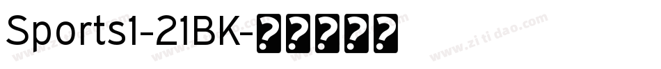 Sports1-21BK字体转换