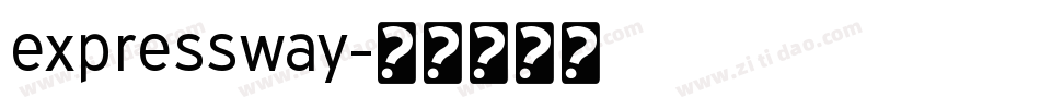 expressway字体转换