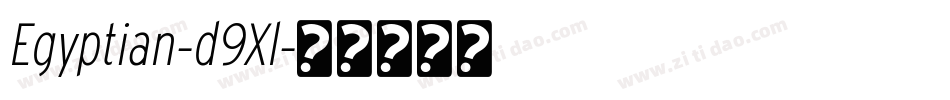 Egyptian-d9Xl字体转换