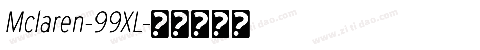 Mclaren-99XL字体转换