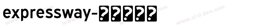 expressway字体转换