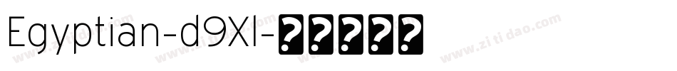 Egyptian-d9Xl字体转换