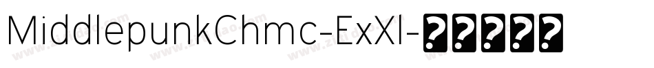 MiddlepunkChmc-ExXl字体转换