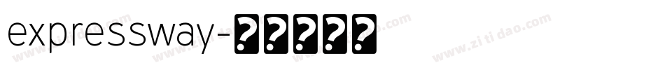 expressway字体转换