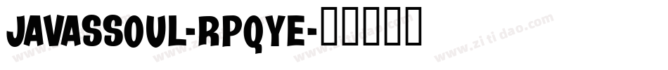 Javassoul-RpqYE字体转换