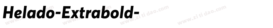 Helado-Extrabold字体转换