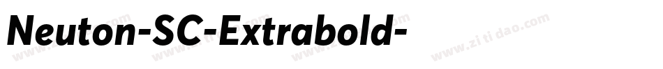 Neuton-SC-Extrabold字体转换