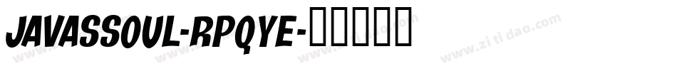 Javassoul-RpqYE字体转换