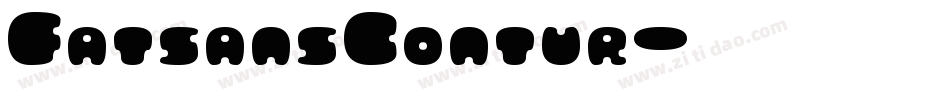 FatsansContur字体转换