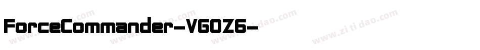ForceCommander-VGOZ6字体转换