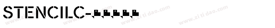 STENCILC字体转换