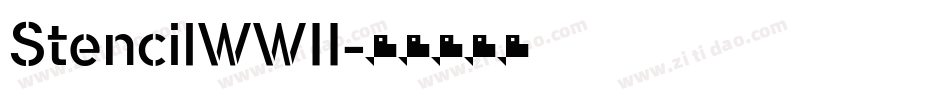 StencilWWII字体转换