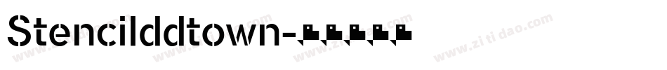 Stencilddtown字体转换