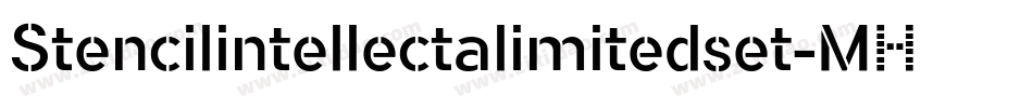 Stencilintellectalimitedset-M2RJ字体转换