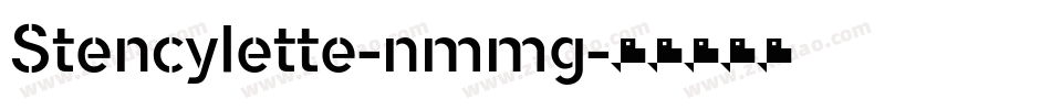 Stencylette-nmmg字体转换