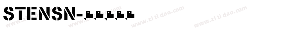 STENSN字体转换