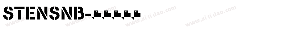 STENSNB字体转换