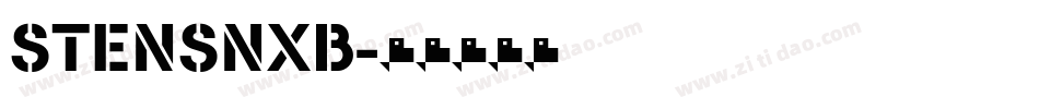 STENSNXB字体转换