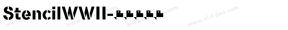 StencilWWII字体转换