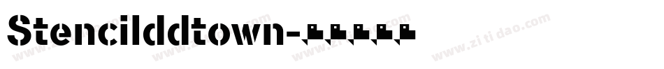 Stencilddtown字体转换