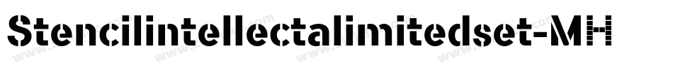 Stencilintellectalimitedset-M2RJ字体转换