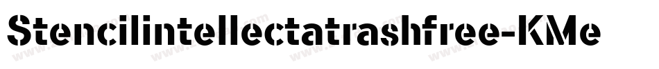 Stencilintellectatrashfree-KMe7字体转换