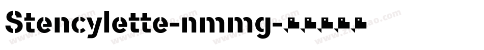 Stencylette-nmmg字体转换