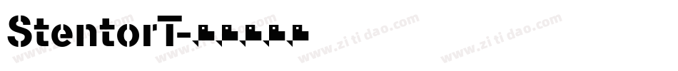 StentorT字体转换