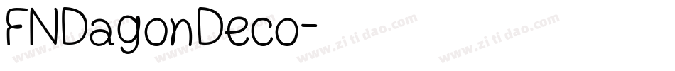 FNDagonDeco字体转换